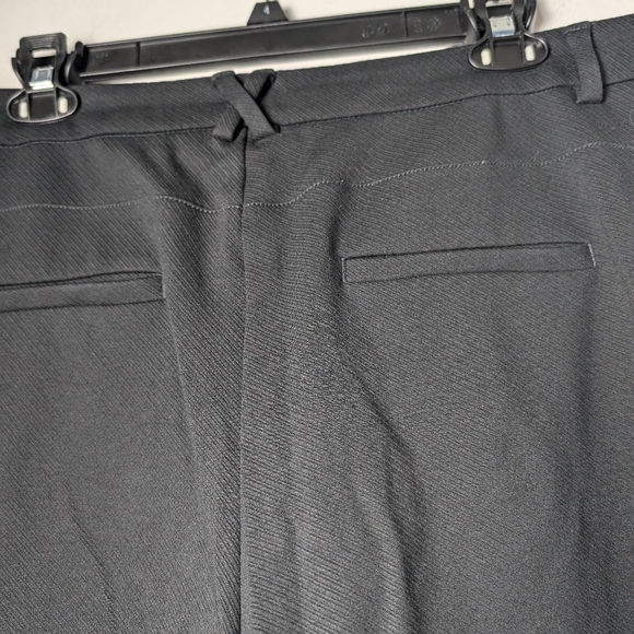 Anthropologie texture essentials trouser high rise wide leg black sz 14 - Picture 4 of 10